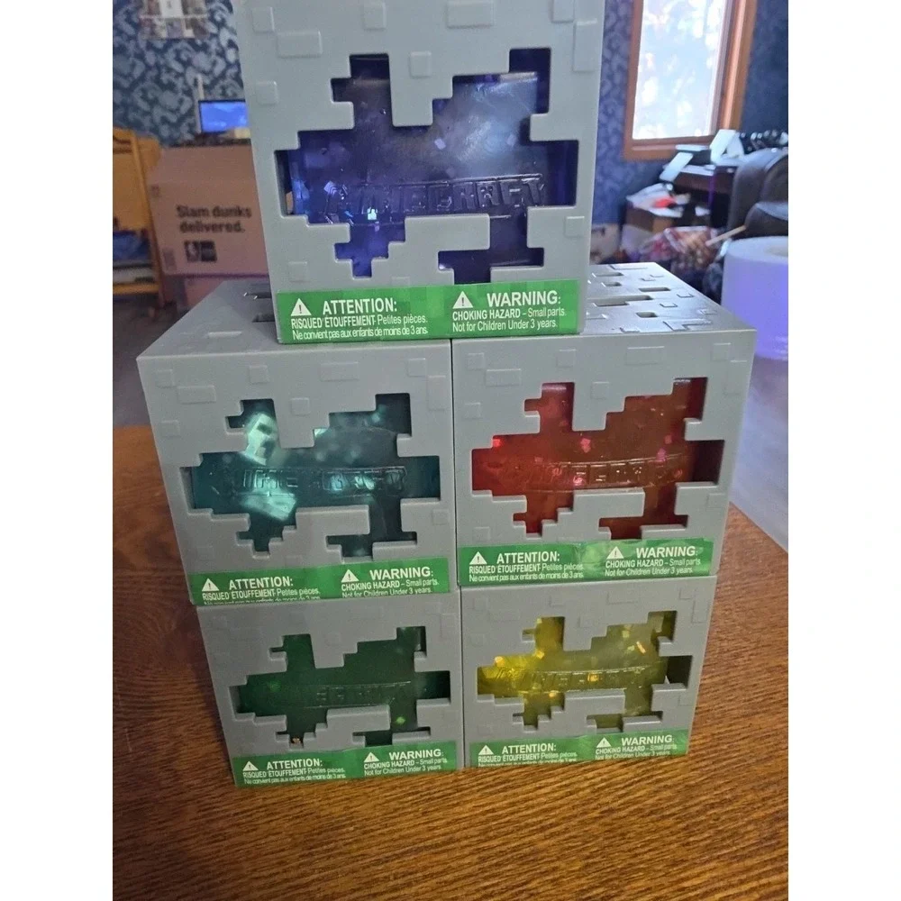 MINECRAFT JELLY CUBES - Viral Squishy NEW + RARE - Complete Set of 5 SHIPS TODAY